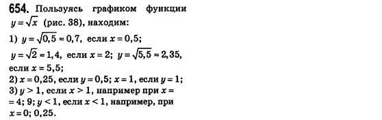 Алгебра 8 класс (для русских школ) Истер А.С. Задание 654