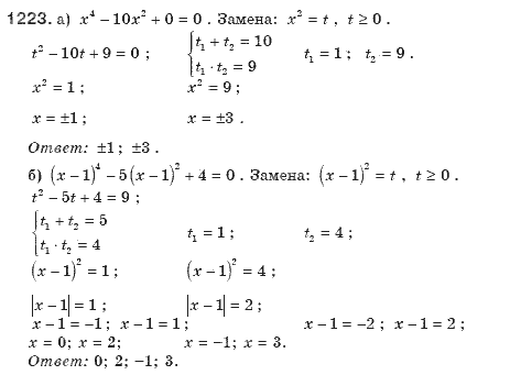 Алгебра 8 класс (для русских школ). Бевз Г.П., Бевз В.Г. Задание 1223