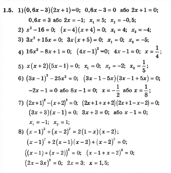 Алгебра 8 для класів з поглибленим вивченням математики Мерзляк А., Полонський В., Якiр М. Задание 15