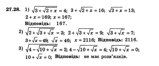 Алгебра 8 для класів з поглибленим вивченням математики Мерзляк А., Полонський В., Якiр М. Задание 2728