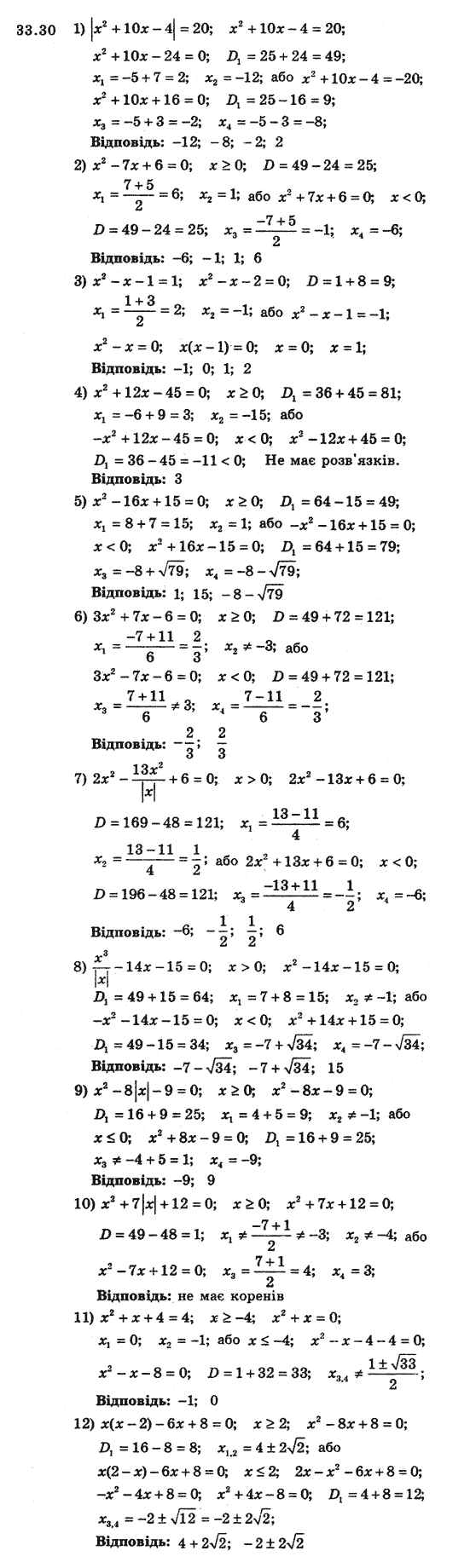 Алгебра 8 для класів з поглибленим вивченням математики Мерзляк А., Полонський В., Якiр М. Задание 3330
