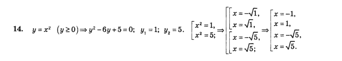 Алгебра 8 клас. Збірник Мерзляк А.Г., Полонський В.Б., Рабінович Ю.М., Якір М.С. Вариант 14