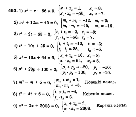 Алгебра 8 класс Біляніна О.Я., Кінащук Н.Л., Черевко І.М. Задание 463