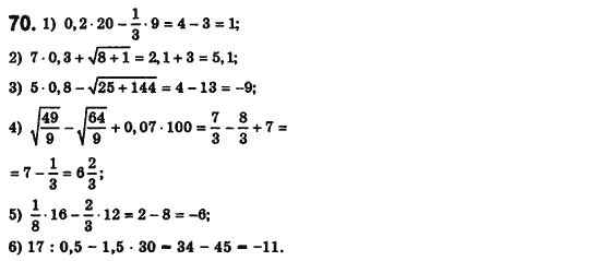 Алгебра 8 класс. Сборник (для русских школ) Мерзляк А.Г., Полонский В.Б., Рабинович Ю.М., Якир М.С. Вариант 70