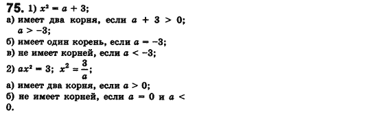 Алгебра 8 класс. Сборник (для русских школ) Мерзляк А.Г., Полонский В.Б., Рабинович Ю.М., Якир М.С. Вариант 75