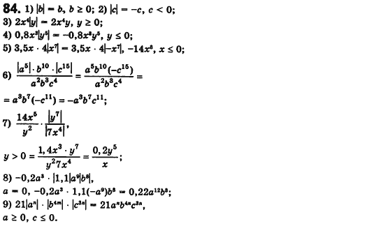 Алгебра 8 класс. Сборник (для русских школ) Мерзляк А.Г., Полонский В.Б., Рабинович Ю.М., Якир М.С. Вариант 84