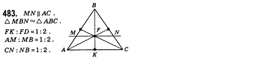 Геометрия 8 класс (для русских школ) Бевз Г.П., Бевз В.Г. Задание 483