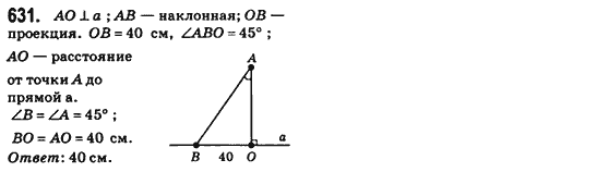 Геометрия 8 класс (для русских школ) Бевз Г.П., Бевз В.Г. Задание 631