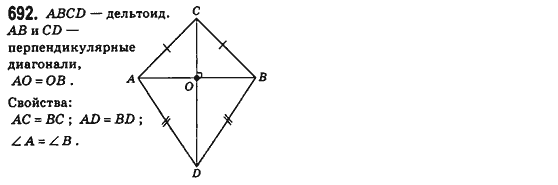 Геометрия 8 класс (для русских школ) Бевз Г.П., Бевз В.Г. Задание 692