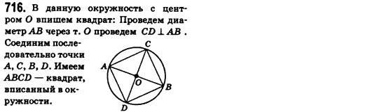 Геометрия 8 класс (для русских школ) Бевз Г.П., Бевз В.Г. Задание 716