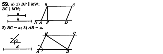 Геометрия 8 класс. Сборник (для русских школ) Мерзляк А.Г., Полонский В.Б., Якир М.С. Вариант 59