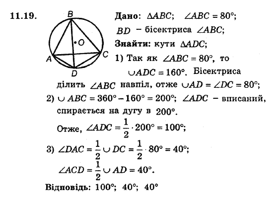 Геометрія 8. Для класів з поглибленним вивченням математики Мерзляк А.Г., Полонський В.Б., Якір М.С. Задание 1119