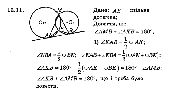 Геометрія 8. Для класів з поглибленним вивченням математики Мерзляк А.Г., Полонський В.Б., Якір М.С. Задание 1211