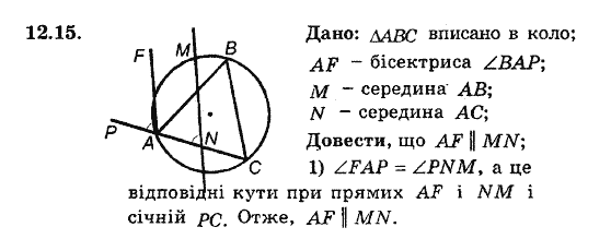 Геометрія 8. Для класів з поглибленним вивченням математики Мерзляк А.Г., Полонський В.Б., Якір М.С. Задание 1215