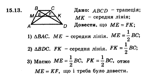 Геометрія 8. Для класів з поглибленним вивченням математики Мерзляк А.Г., Полонський В.Б., Якір М.С. Задание 1513