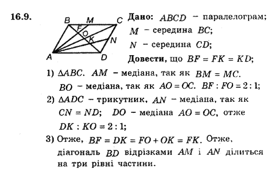 Геометрія 8. Для класів з поглибленним вивченням математики Мерзляк А.Г., Полонський В.Б., Якір М.С. Задание 169