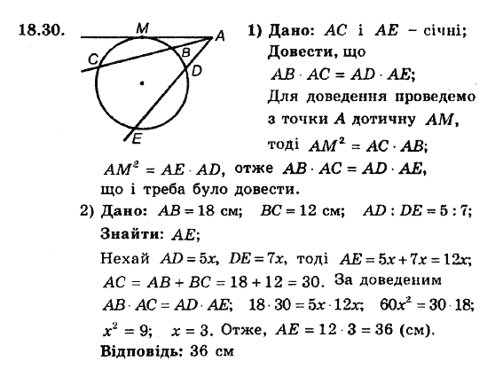 Геометрія 8. Для класів з поглибленним вивченням математики Мерзляк А.Г., Полонський В.Б., Якір М.С. Задание 1830