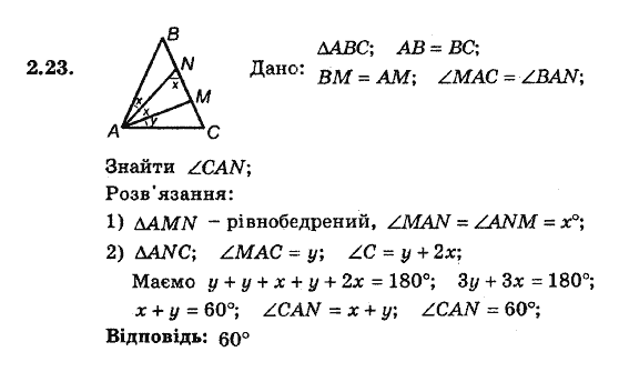 Геометрія 8. Для класів з поглибленним вивченням математики Мерзляк А.Г., Полонський В.Б., Якір М.С. Задание 223
