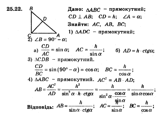 Геометрія 8. Для класів з поглибленним вивченням математики Мерзляк А.Г., Полонський В.Б., Якір М.С. Задание 2522