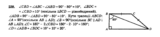 Геометрія 8 клас Мерзляк А.Г., Полонський В.Б., Якір М.С. Задание 238