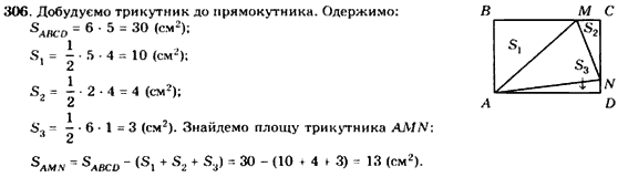 Геометрія 8 клас. Збірник Мерзляк А.Г., Полонський В.Б.,  Рабінович Ю.М., Якір М.С. Вариант 306