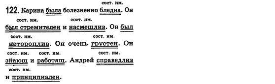 Російська мова 8 клас Малихіна О.В. Задание 122