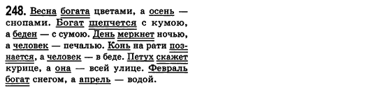 Російська мова 8 клас Малихіна О.В. Задание 248
