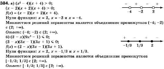 Алгебра 9 класс (для русских школ) Кравчук В., Пидручная М., Янченко Г. Задание 384