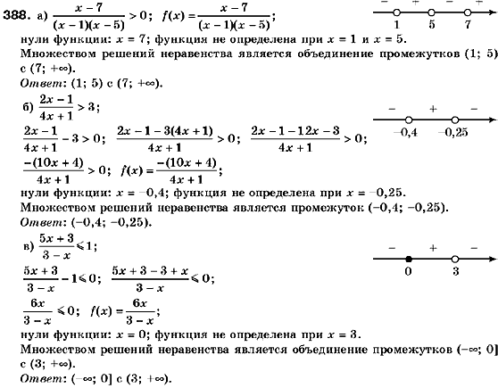 Алгебра 9 класс (для русских школ) Кравчук В., Пидручная М., Янченко Г. Задание 388