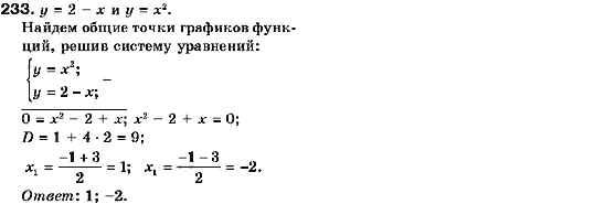 Алгебра 9 класс (для русских школ) Кравчук В., Пидручная М., Янченко Г. Задание 233