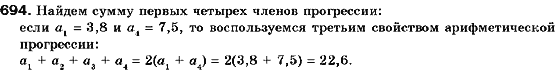 Алгебра 9 класс (для русских школ) Кравчук В., Пидручная М., Янченко Г. Задание 694