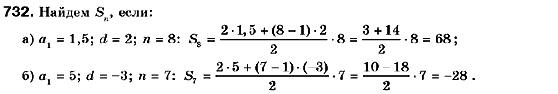 Алгебра 9 класс (для русских школ) Кравчук В., Пидручная М., Янченко Г. Задание 732