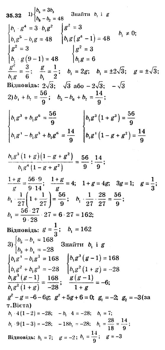 Алгебра 9. Для класів з поглибленим вивченням математики Мерзляк А., Полонський В., Якiр М. Задание 3532