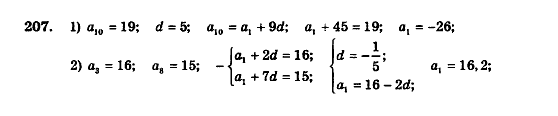 Алгебра 9 клас. Збірник задач і контрольних робіт Мерзляк А.Г., Полонський В.Б., Рабінович Ю.М., Якір М.С. Вариант 207