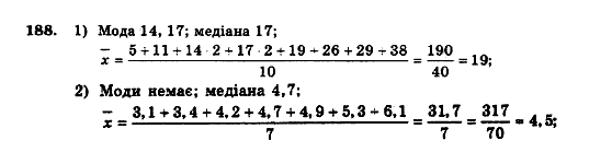 Алгебра 9 клас. Збірник задач і контрольних робіт Мерзляк А.Г., Полонський В.Б., Рабінович Ю.М., Якір М.С. Вариант 188