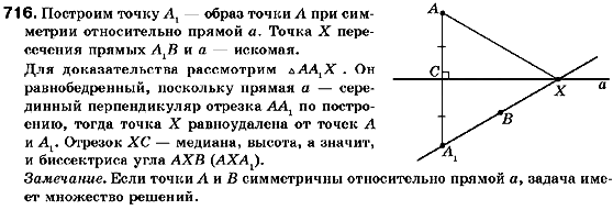 Геометрия 9 класс (для русских школ) Мерзляк А.Г., Полонский В.Б., Якир М.С. Задание 716