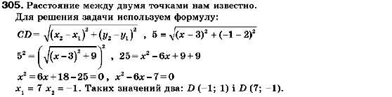 Геометрия 9 класс (для русских школ) Мерзляк А.Г., Полонский В.Б., Якир М.С. Задание 305