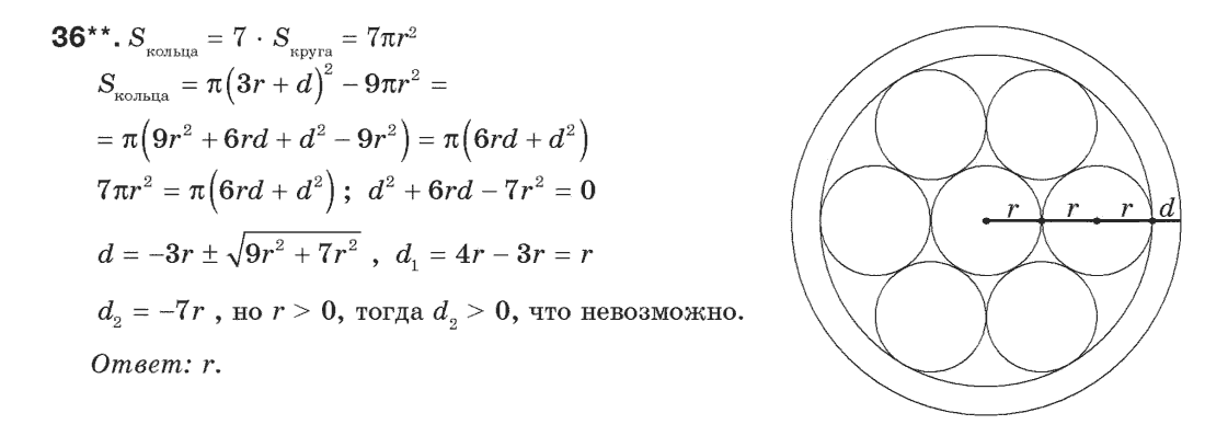 Геометрия 9 класс (для русских школ) Апостолова Г.В. Задание 36