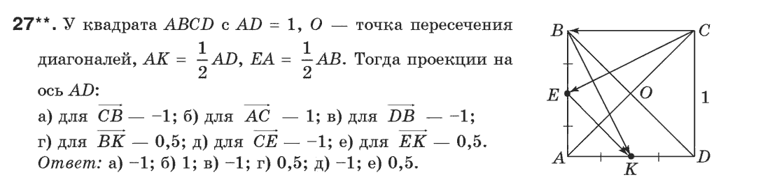 Геометрия 9 класс (для русских школ) Апостолова Г.В. Задание 27