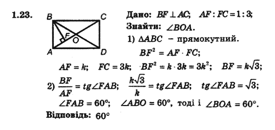 Геометрія 9 для класів з поглибленим вивченням математики Мерзляк А.Г., Полонський В.Б., Якір М.С. Задание 123