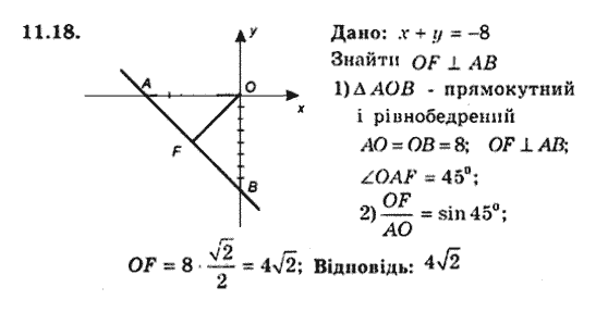 Геометрія 9 для класів з поглибленим вивченням математики Мерзляк А.Г., Полонський В.Б., Якір М.С. Задание 1118