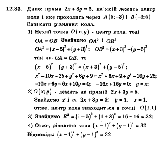 Геометрія 9 для класів з поглибленим вивченням математики Мерзляк А.Г., Полонський В.Б., Якір М.С. Задание 1235
