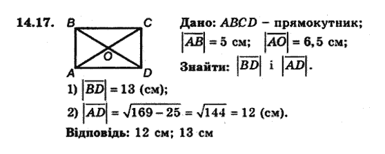 Геометрія 9 для класів з поглибленим вивченням математики Мерзляк А.Г., Полонський В.Б., Якір М.С. Задание 1417