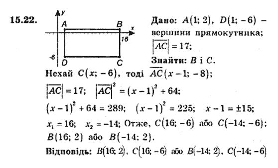 Геометрія 9 для класів з поглибленим вивченням математики Мерзляк А.Г., Полонський В.Б., Якір М.С. Задание 1522