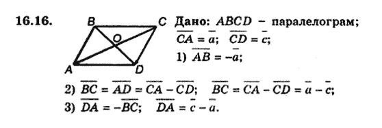 Геометрія 9 для класів з поглибленим вивченням математики Мерзляк А.Г., Полонський В.Б., Якір М.С. Задание 1616