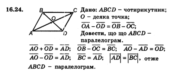 Геометрія 9 для класів з поглибленим вивченням математики Мерзляк А.Г., Полонський В.Б., Якір М.С. Задание 1624