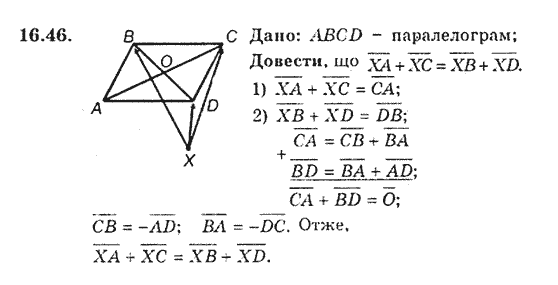 Геометрія 9 для класів з поглибленим вивченням математики Мерзляк А.Г., Полонський В.Б., Якір М.С. Задание 1646