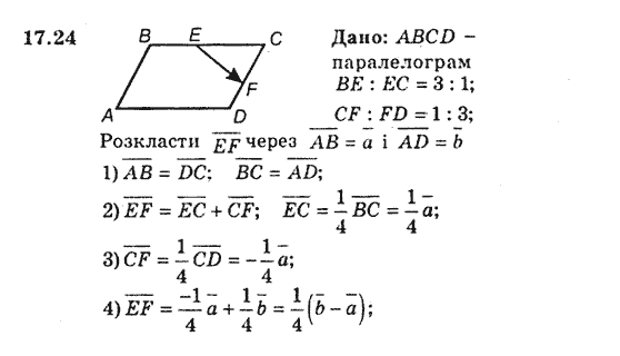 Геометрія 9 для класів з поглибленим вивченням математики Мерзляк А.Г., Полонський В.Б., Якір М.С. Задание 1724