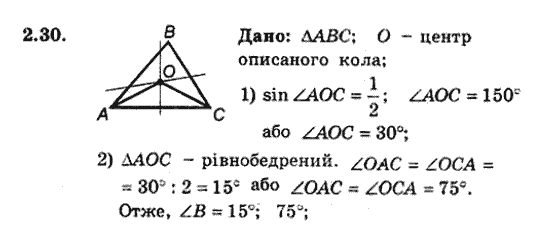 Геометрія 9 для класів з поглибленим вивченням математики Мерзляк А.Г., Полонський В.Б., Якір М.С. Задание 230