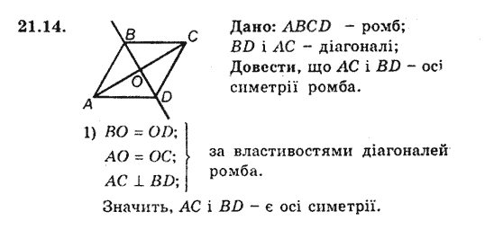 Геометрія 9 для класів з поглибленим вивченням математики Мерзляк А.Г., Полонський В.Б., Якір М.С. Задание 2114